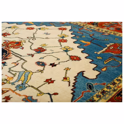 گبه دستبافت شش و نیم متری طرح قشقایی کد 564523r