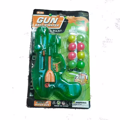 تفنگ بازی مدل دوکاره توپ انداز و آبپاش