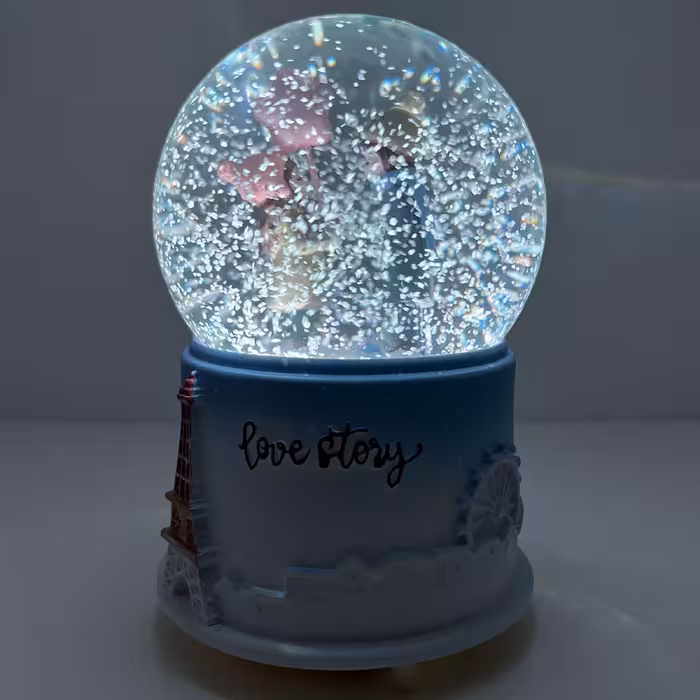 گوی موزیکال مدل پمپی Love Story کد PB2047