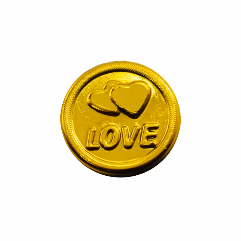 سکه مبارک باد طرح love وزن 150 گرم