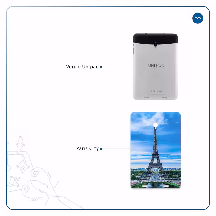 برچسب پوششی ماهوت مدل Paris City مناسب برای تبلت وریکو Unipad