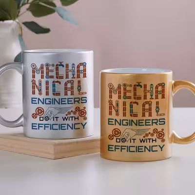 ماگ طرح دانشجو مهندسی مکانیک