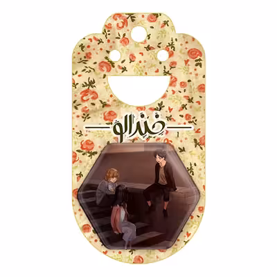 پیکسل خندالو طرح ارن و میکاسا و آرمین انیمه اتک آن تایتان مدل شش ضلعی کد 11024