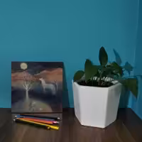 کاشی کارنیلا طرح اسب و پسربچه مدل لوحی کد WKB110