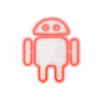 چراغ دیواری نئون دیزاین مدل Android-Logo_RD