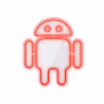 چراغ دیواری نئون دیزاین مدل Android-Logo_RD