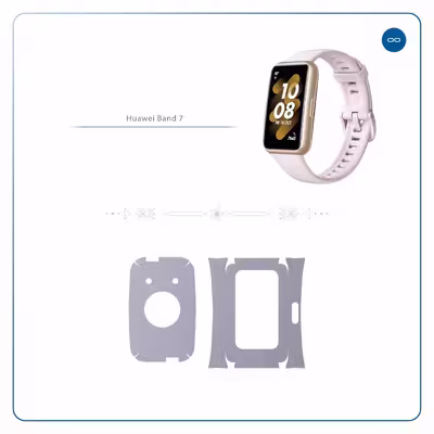 برچسب ماهوت طرح Matte-Silver مناسب برای ساعت هوشمند هوآوی Band 7