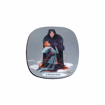 زیر لیوانی ترمه طراحان ایده مدل جان اسنو و ایگریت کد cfp1210 بسته شش عددی