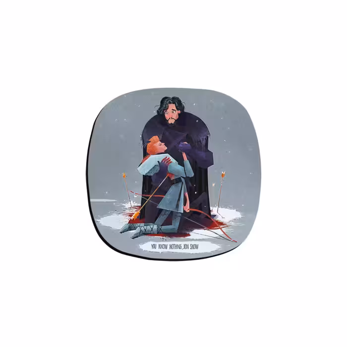 زیر لیوانی ترمه طراحان ایده مدل جان اسنو و ایگریت کد cfp1210 بسته شش عددی