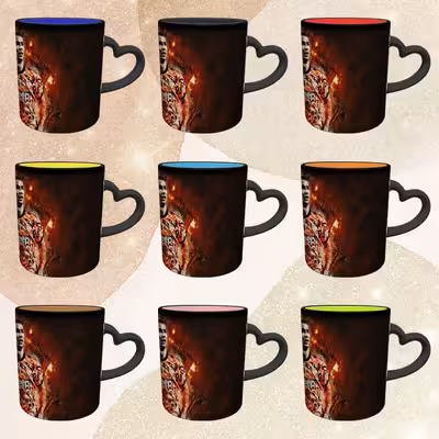 ماگ حرارتی مدل دسته قلبی طرح رونالدو کد 206