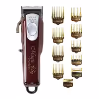 ماشین اصلاح موی سر و صورت وال پروفشنال مدل مجیک کلیپ به همراه شانه اصلاح وال مدل 01 بسته 10 عددی