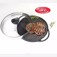 تابه دو دسته چدن سایز 28 نالینو کد 0113