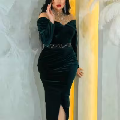 پیراهن شب زنانه مخمل مدل لباس مجلسی مخمل پیراهن مجلسی زنانه ماکسی مخمل