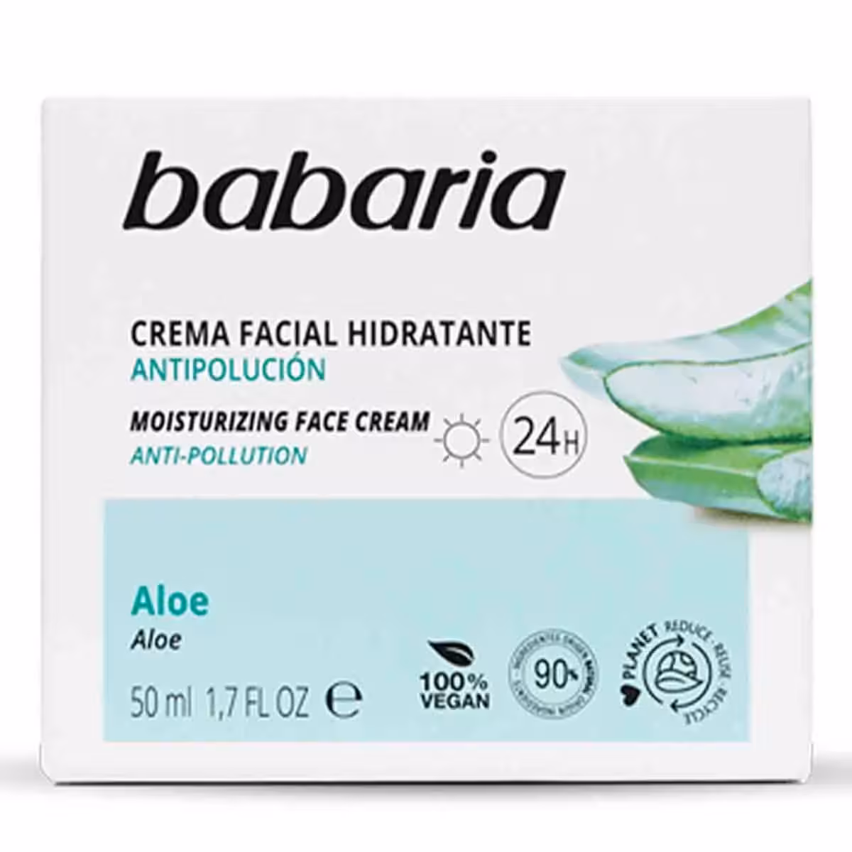 کرم مرطوب کننده و آبرسان 24 ساعت صورت باباریا 50 میل