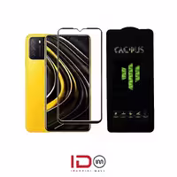 گلس شیشه ای تمام صفحه و فول چسب کاکتوس موبایل POCO M3 PRO