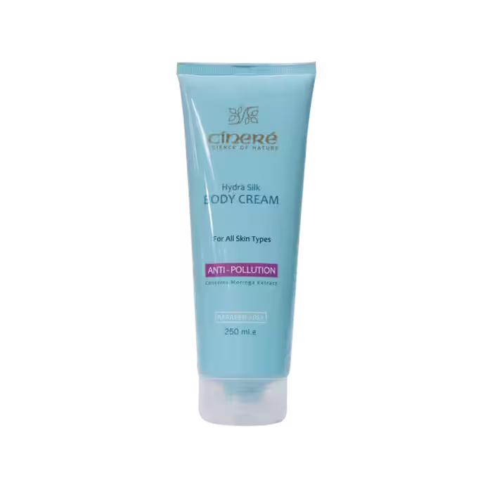 کرم بدن ضد آلودگی هوای سینره سری Hydra Silk حجم 250 میلی لیتر