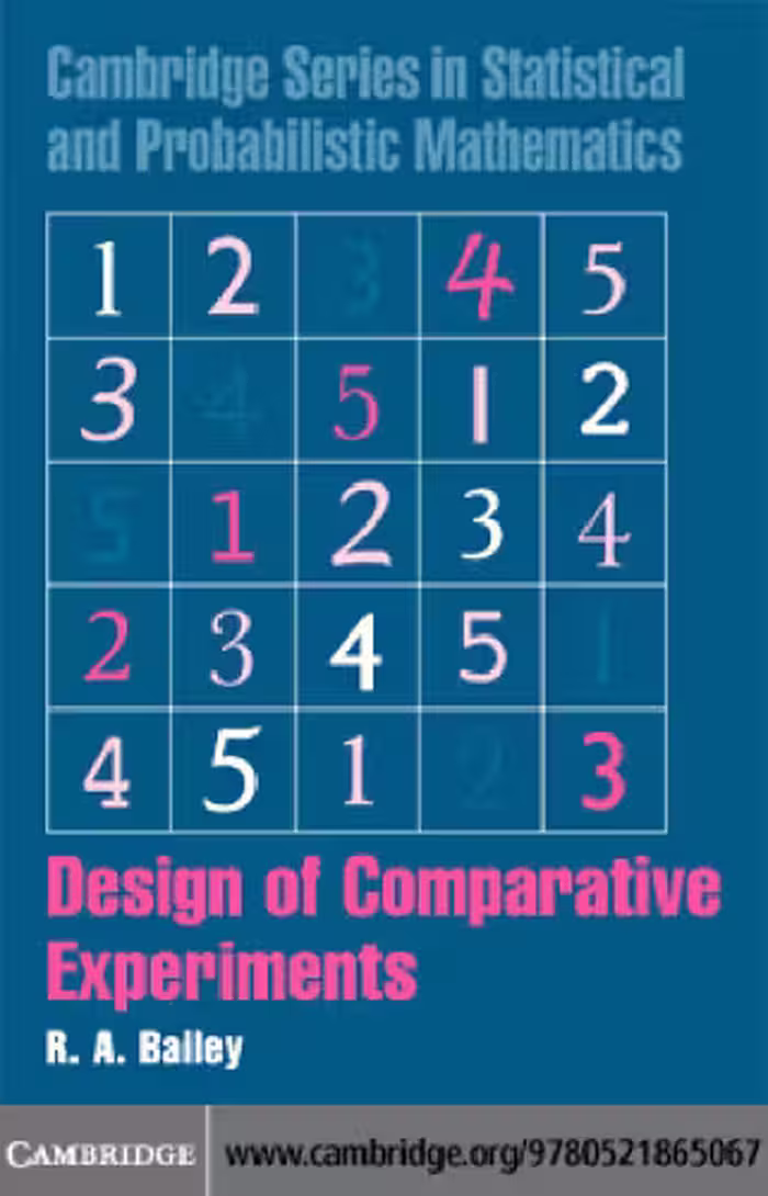 خرید و دانلود نسخه کامل کتاب Design of Comparative Experiments