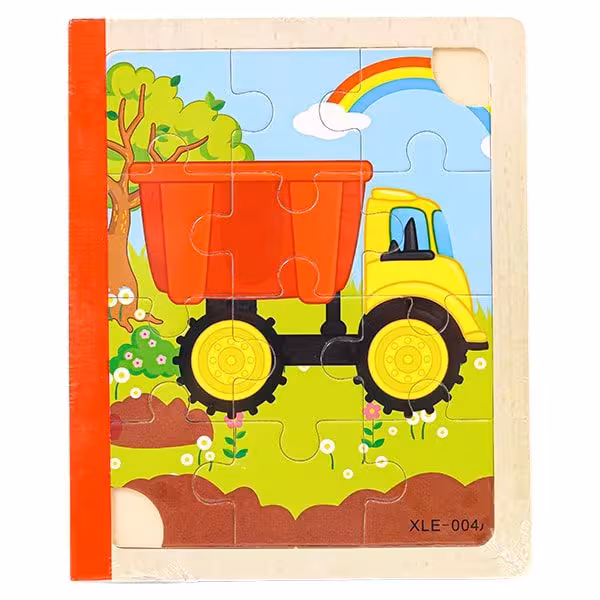 جورچین کتابی چوبی مدل وسایل نقلیه