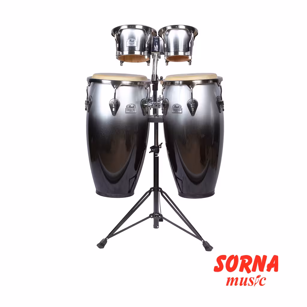 ست تومبا دولنگه با بانگو و پایه Primero Pro Oak Bongo Set Carbon Vapor پرل مدل PWC302DX-523