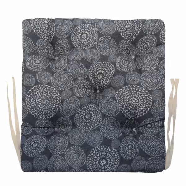 پینار تشک صندلی زمینه آبی نفتی طرح دایره های فانتزی