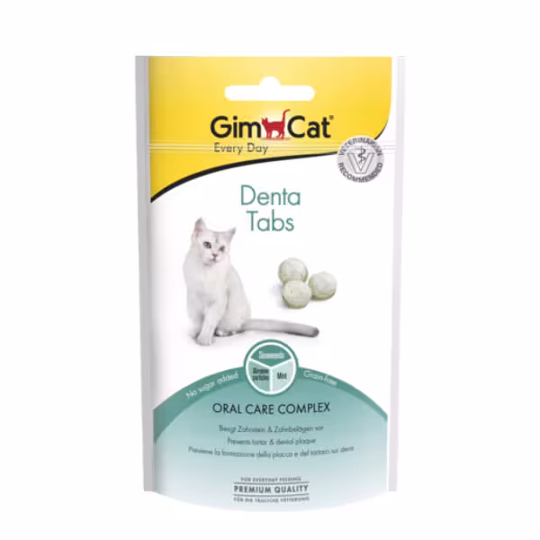 قرص مراقبت از دندان گربه جیم کت GimCat Denta Tabs