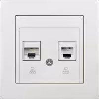 پریز شبکه دوبل نستک سری MC2 مدل MC2NT00X02