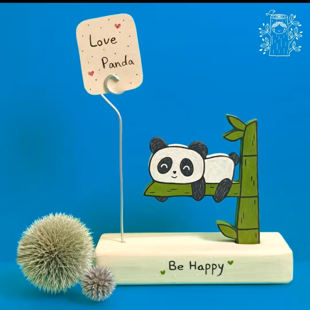 استند چوبی عکس و یادداشت پاندا
