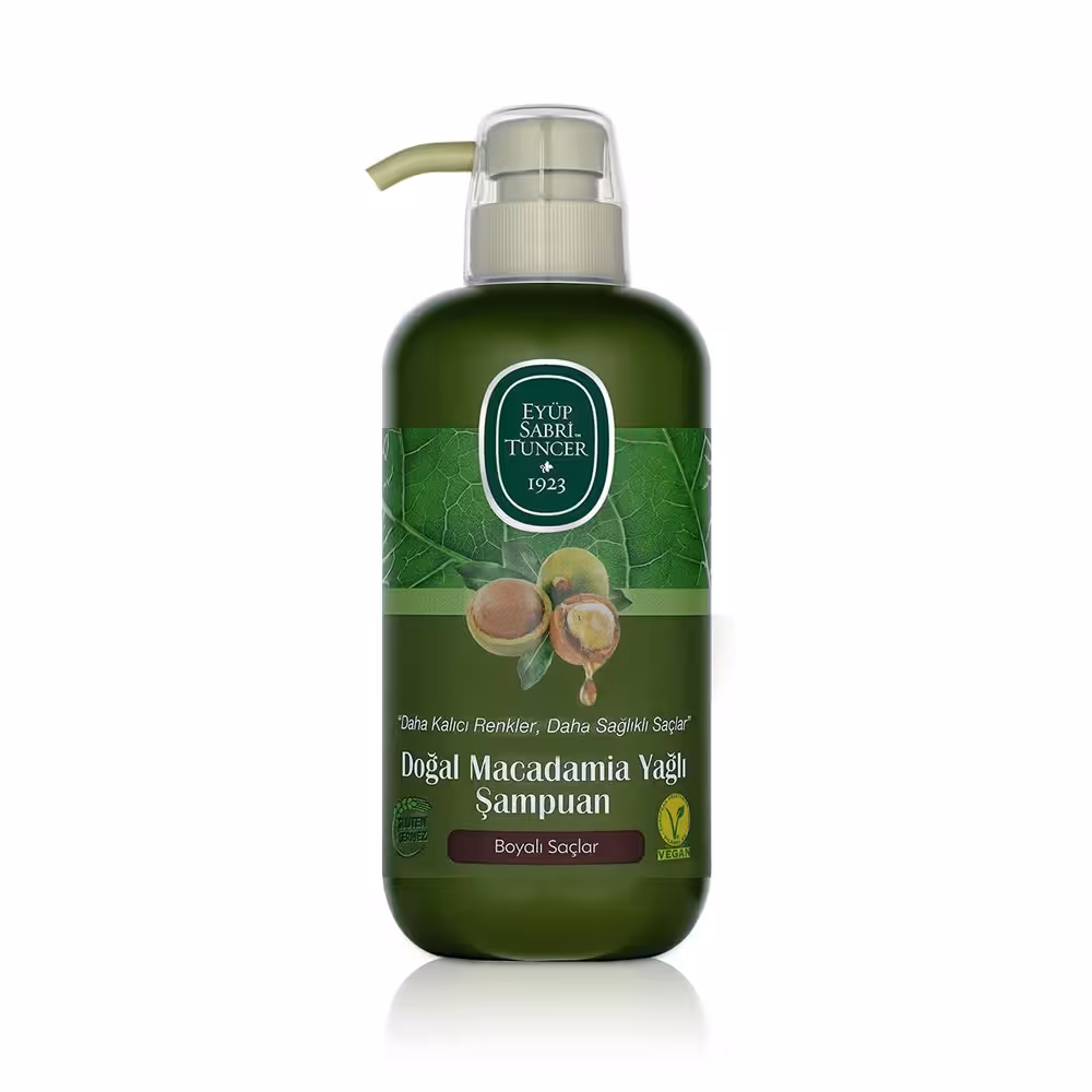 شامپو ایوب صبری حاوی روغن ماکادمیا مناسب موهای رنگ شده حجم 600 میلی‌لیتر