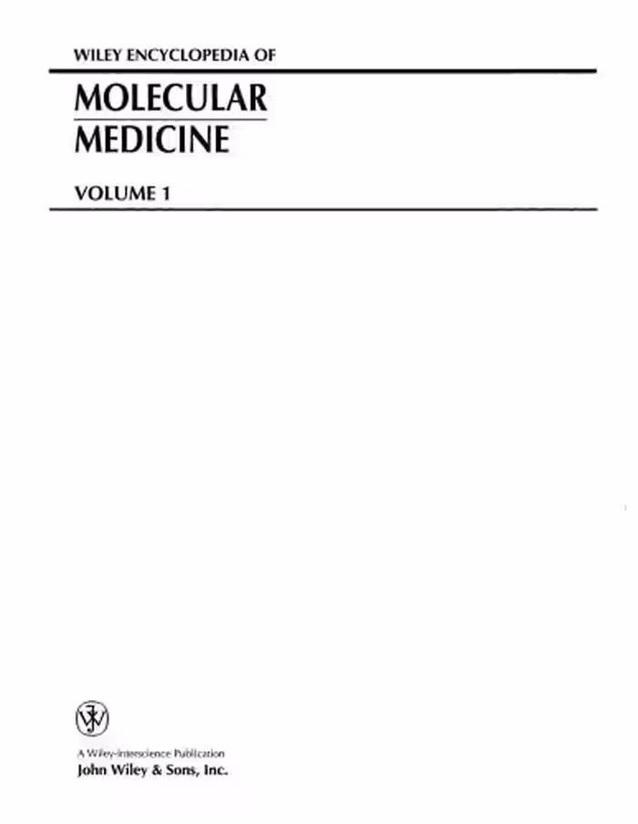 خرید و دانلود نسخه کامل کتاب Wiley Encyclopedia of Molecular Medicine
