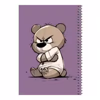 دفتر مشق 80 برگ اس جی مدل خرس عصبانی