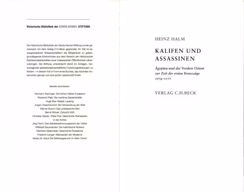 خرید و دانلود نسخه کامل کتاب Kalifen und Assassinen: Ägypten und der Vordere Orient zur Zeit der ersten Kreuzzüge 1074-1171
