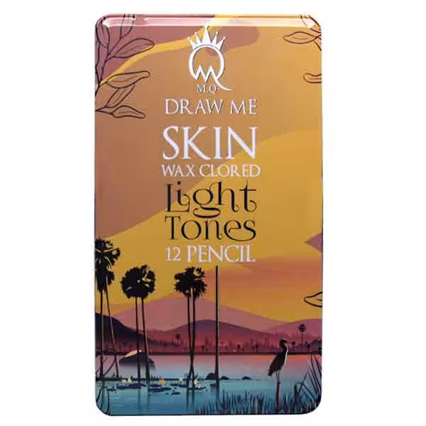 مداد رنگی ام کیو 12 رنگ مدل Light SKIN