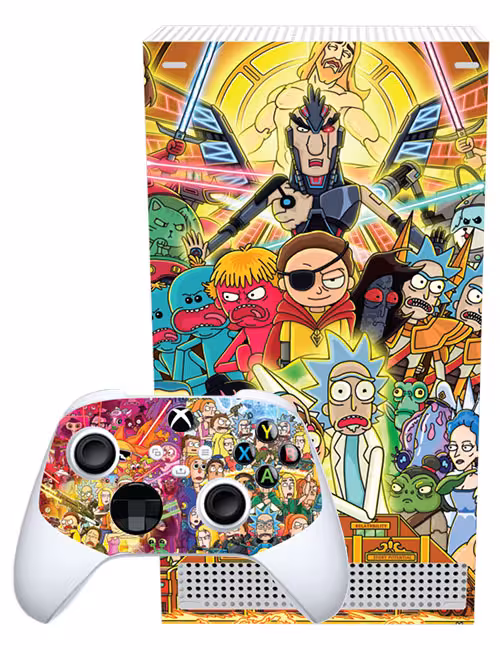 اسکین ایکس باکس سری اس برند گیم‌آور طرح ریک و مورتی کد B