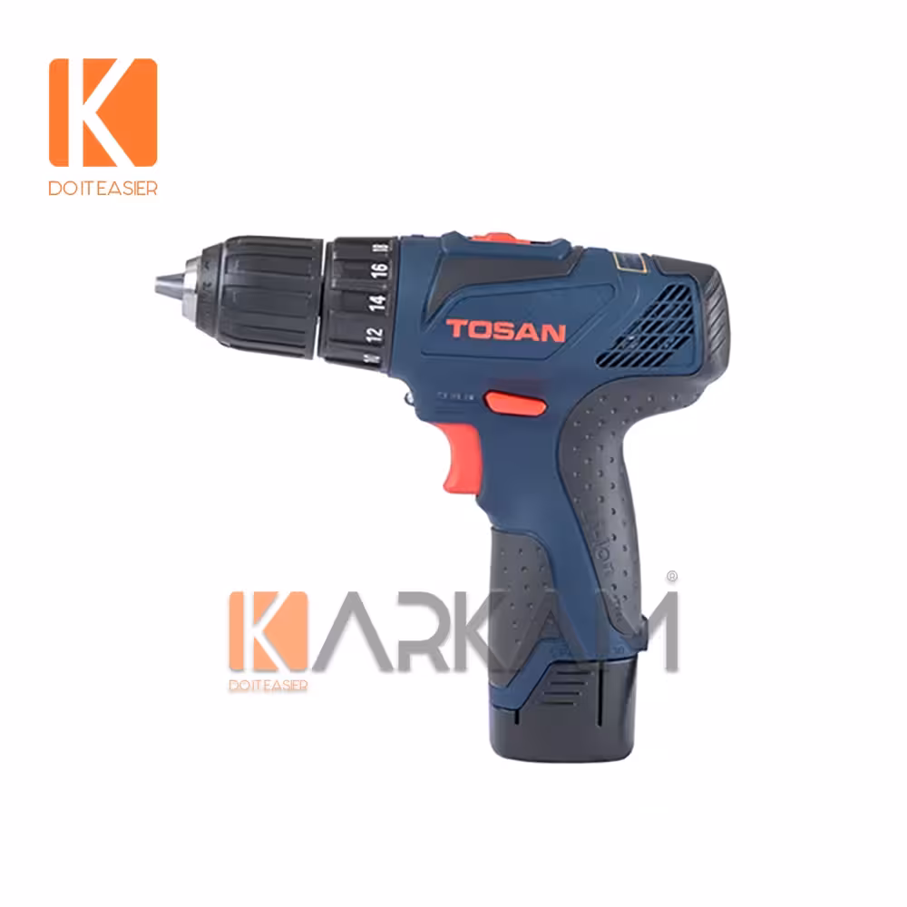 دریل شارژی لیتیوم کیف برزنتی 9012SCX توسن پلاس