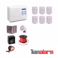 پکیج دزدگیر اماکن باسیم مدل فایروال سیم کارتی و تلفنیF10H66