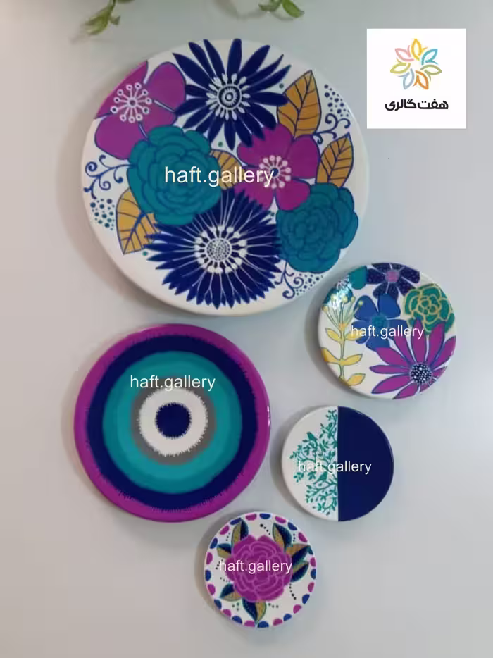 ست بشقاب دیوارکوب سفالی کد 101533