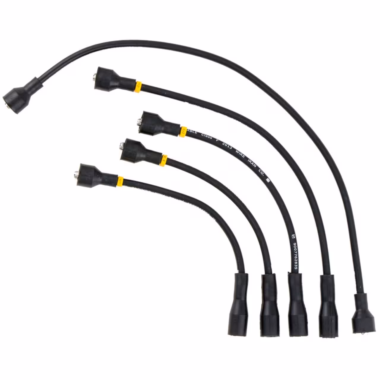 وایر شمع خودرو نوین پارت مناسب پیکان کاربراتور مجموعه 5 عددی