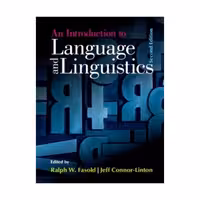 An Introduction to Language and Linguistics second Edition