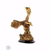 مجسمه مرغابی بزرگ گلدکیش طرح برنز مدل 7003