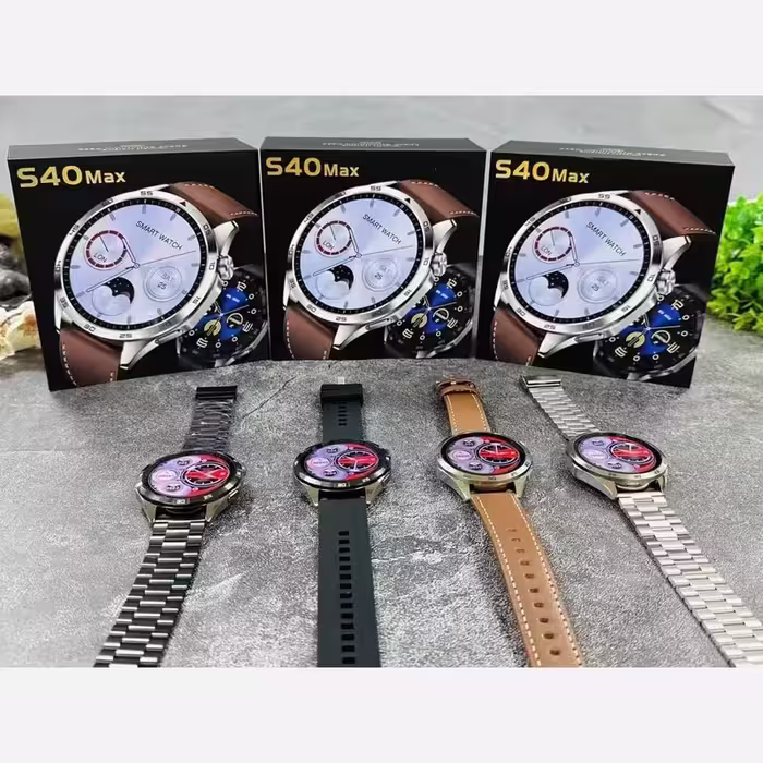 ساعت مدل S40 Max صفحه گرد با 2 بند