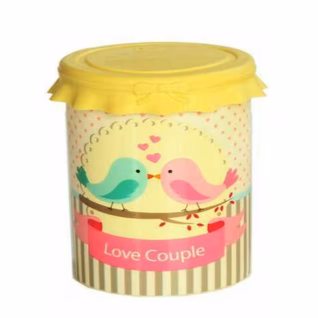 بانکه پلاستیکی درب سیلیکونی سایز 5