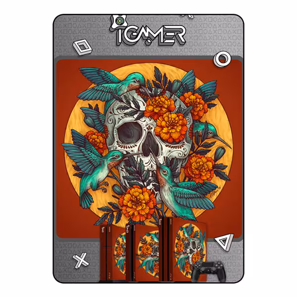 PlayStation 4 Slim Skin – Skull – Code 2