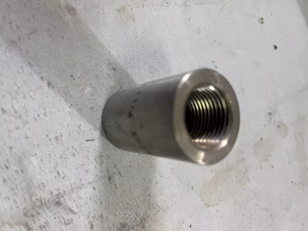 فول کوپلینگ 1/4*1/2 اینچ تبدیلی دنده استلنس استیل  از جنس  A 182 /F 316L فابریک