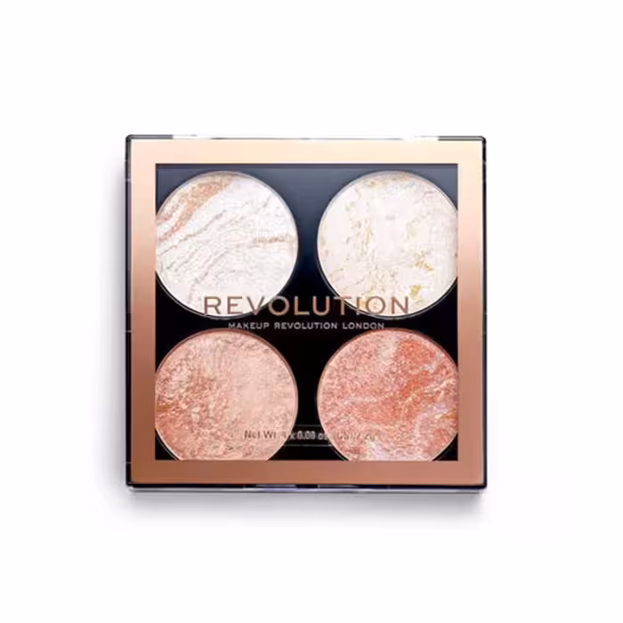 پالت هایلایتر و برنزر رولوشن REVOLUTION CHEEK KIT