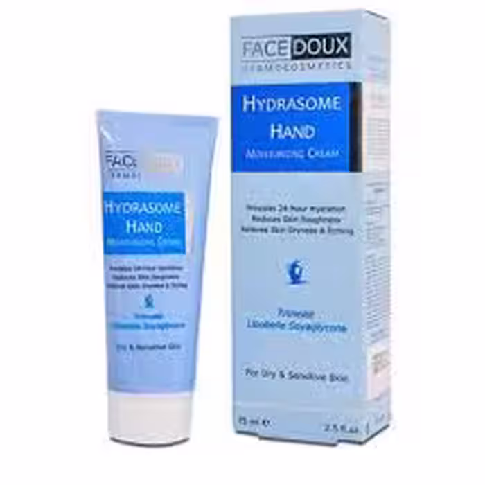 کرم مرطوب کننده فیس دوکس مخصوص دست مناسب پوست های خشک و حساس 50 میلی لیترFacedoux Hydrasome HAND Moisturizing Cream 50 ml