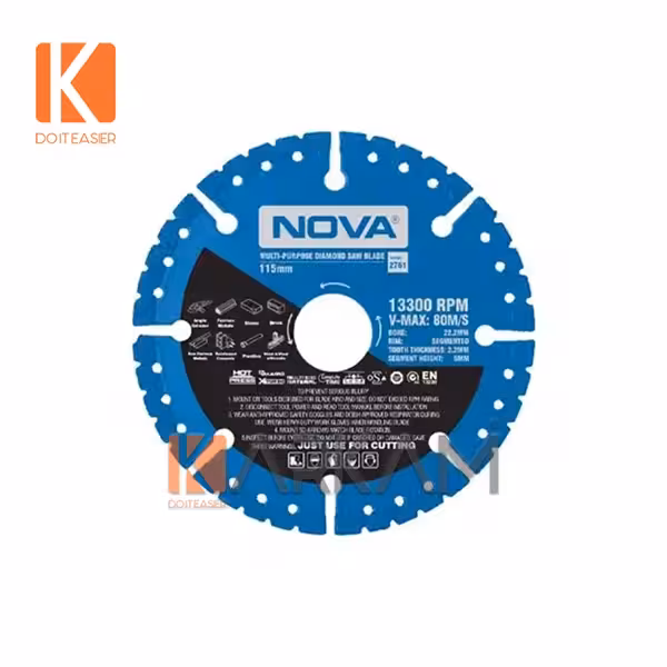 صفحه برش الماسه همه کاره 115 میلیمتر 2761 نوا