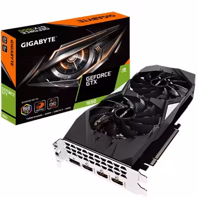 کارت گرافیک گیگابایت مدل GeForce GTX 1650 GAMING OC 4GB