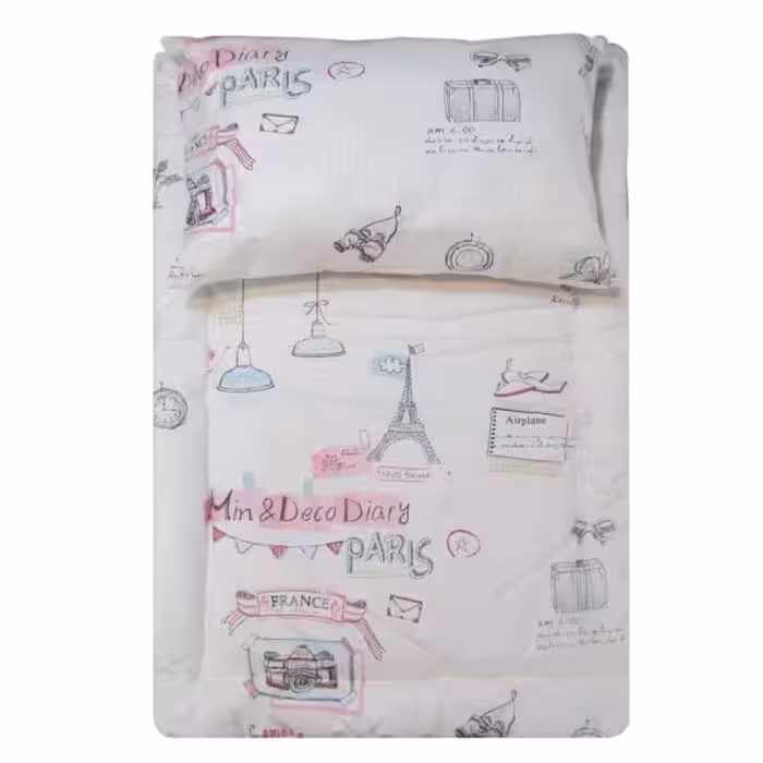 پاریس ست تشک و بالشت نوزاد طرح برج ایفل