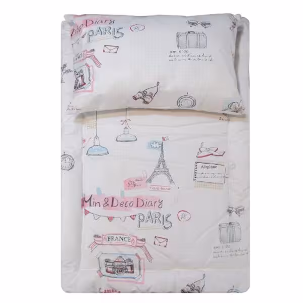 پاریس ست تشک و بالشت نوزاد طرح برج ایفل