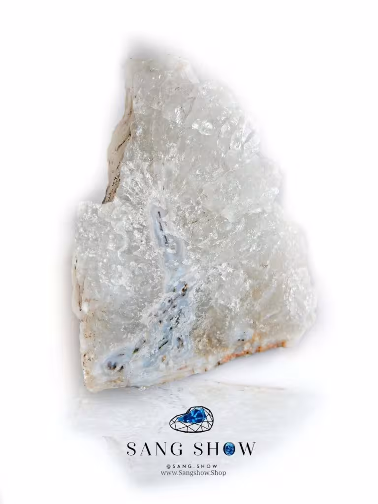 کوارتز با فشردگی پرتغالی و لایه های عقیق S455